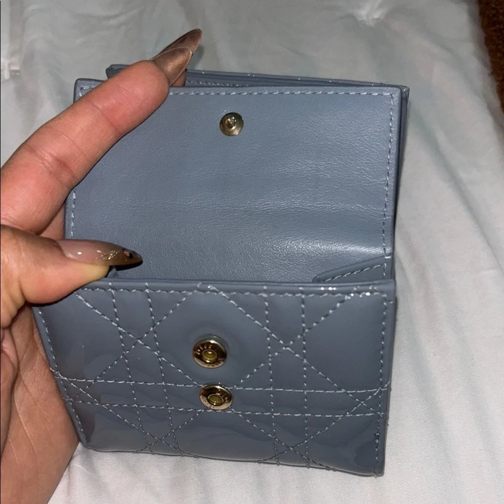 Dior Lotus Quilted compact wallet
